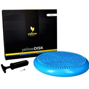 Poduszka sensomotoryczna yellowDISK z pompką niebieska
